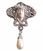 Jugendstil Collier im Stil Mucha